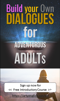 banner poster dialogue building for adults
