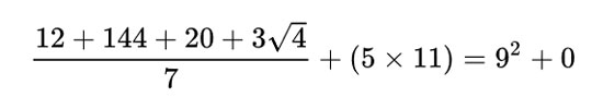 math equation