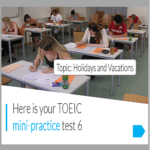 poster TOEIC mini test 6