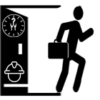 icon leave for work