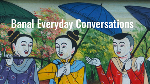 banner poster for everyday conversation practice